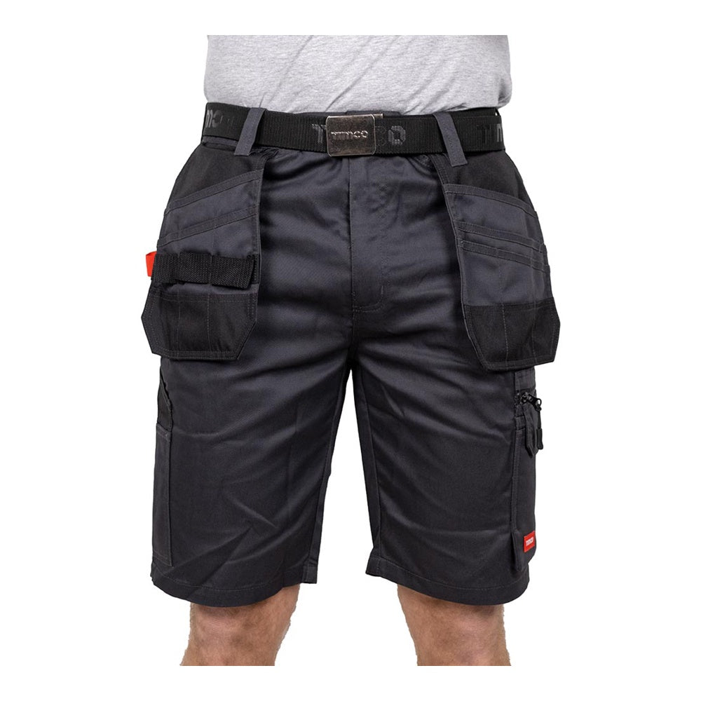 Timco W34 Workman Multi-purpose work Shorts Grey/Black WSGBK34