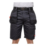 Timco W34 Workman Multi-purpose work Shorts Grey/Black WSGBK34