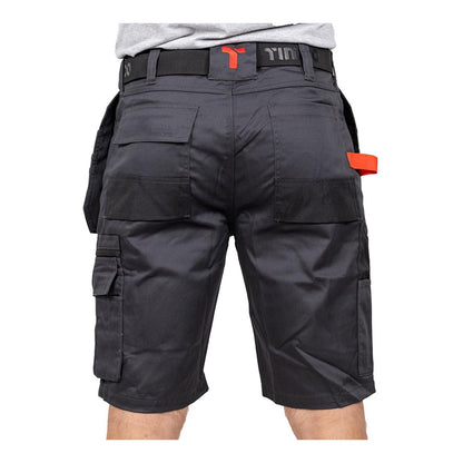 Timco W34 Workman Multi-purpose work Shorts Grey/Black WSGBK34
