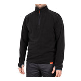 Timco Half Zip Overhead Fleece -Black Half-length front zip Large HZOFBL