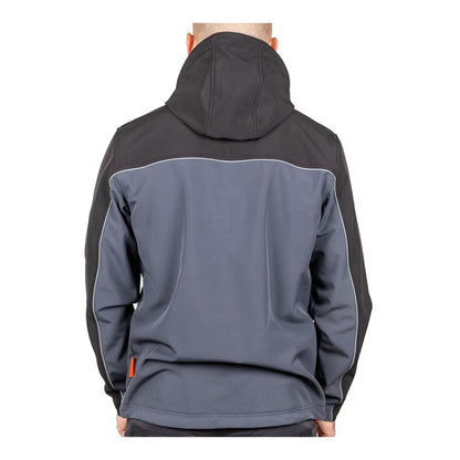 Timco Softshell Jacket Waterproof 4-way Stretch Fabric Grey/Black Medium SSJ1201M