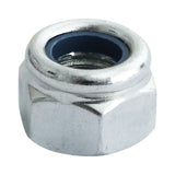 Timco M16 Nylon Nut DIN 982 BZP Type P Zink Plated (4/Tim Pack) 16NPP