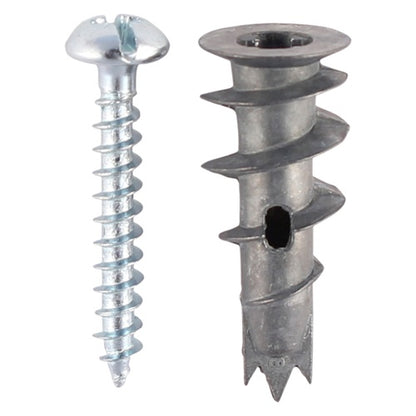 Timco 31.5mm Metal Speed Plug with Zinc Plated Screw (75/Bag) TBAZSB