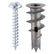 Timco 31.5mm Metal Speed Plug with Zinc Plated Screw (75/Bag) TBAZSB