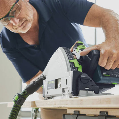Festool TSC 55 KEB-Basic-5,0 GB 18V BL Plunge-Cut Saw - 577589 With 2 x 5.0Ah Batteries, Charger & 1 x Guide Rail Kit