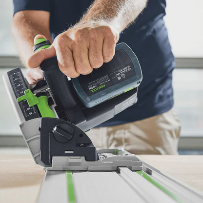 Festool TSC 55 KEB-Basic-5,0 GB 18V BL Plunge Cut Saw - 577589 With 2 x 5.0Ah Batteries, Charger & Guide Rail Kit