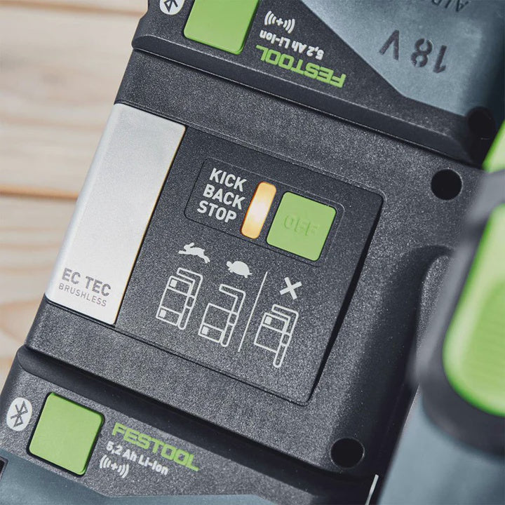 Festool TSC 55 KEB-Basic-5,0 GB 18V BL Plunge Cut Saw - 577589 With 2 x 5.0Ah Batteries, Charger & Guide Rail Kit