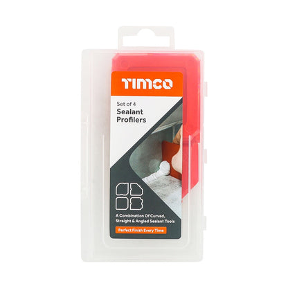 Timco 4pcs Sealant Profiler Set Perfect Finish Every Time 720127
