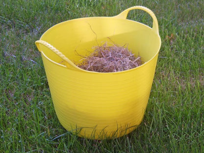 Faithfull 42 Litres Heavy-Duty Polyethylene Flex Yellow Tub FAIFLEX42Y