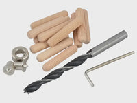 Faithfull 8mm Drill & Points Dowel Kit Hex key FAIDOWKIT8