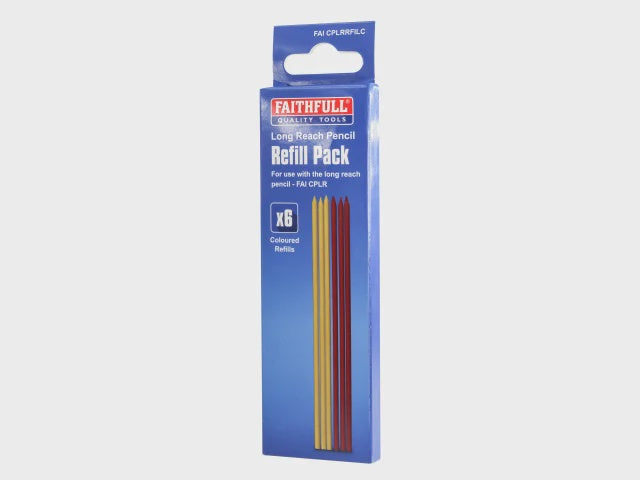 Faithfull 6 Piece Mixed Pencil Marking Refill Pack FAICPLRRFILC