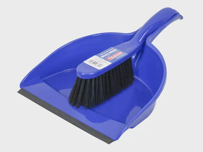 Faithfull 220mm Plastic Dustpan & PVC Banister Brush Set FAIBRDUSTSET