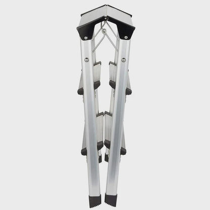 Excel Heavy Duty Fibreglass 4 Tread Ladder with 3 Step Hop Up Ladder
