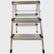 Excel Heavy Duty Fibreglass 4 Tread Ladder with 3 Step Hop Up Ladder