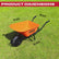 Excel Heavy Duty 100L Wheelbarrow HDPE Plastic Tray Extra Puncture Proof Wheel