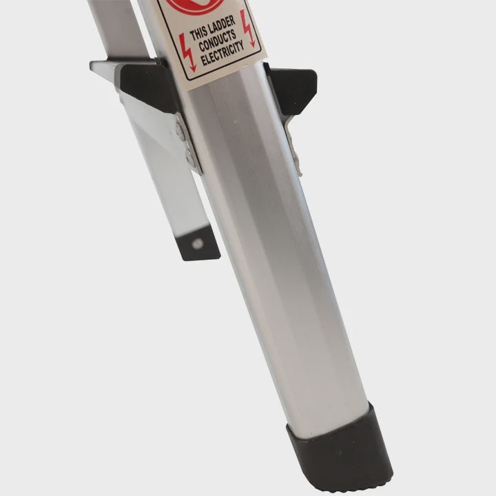 Excel Heavy Duty Fibreglass 4 Tread Ladder with 3 Step Hop Up Ladder