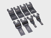 Faithfull 8 Piece Mixed Multi-Tool Cutting Wood Blade Set XMS25MULTI8