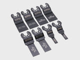 Faithfull 8 Piece Mixed Multi-Tool Cutting Wood Blade Set XMS25MULTI8