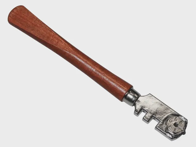 Faithfull Six Wheel Glasscutter Tungsten Carbide Wood Handle FAIGCSIX