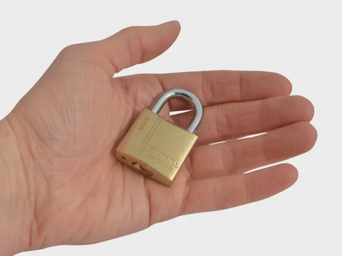 Faithfull 30mm Brass & steel shackle Padlock Lock Features 3 Keys FAIPLB30
