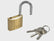 Faithfull 40mm Brass & steel shackle Padlock Lock Features 3 Keys FAIPLB40