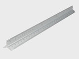 Faithfull 300mm Aluminium Triangle Scale Rule Precision Drawing FAIRULETRI