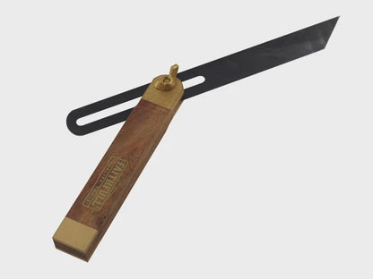 Faithfull 230mm 9" Carpenters Square Sliding Bevel Spring Steel Blade FAISB9
