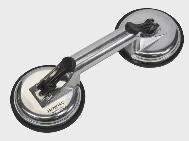 Faithfull Double Pad Aluminium Pro Suction Lifter FAISUCPAD2P