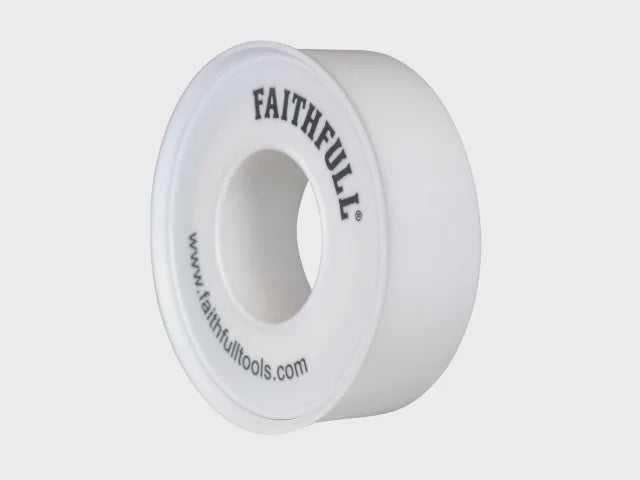 Faithfull 12mm x 12m P.T.F.E Tape White Plumbers & Heating Engineers FAITAPEPTF10