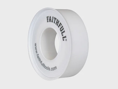 Faithfull 12mm x 12m P.T.F.E Tape White Plumbers & Heating Engineers FAITAPEPTF10