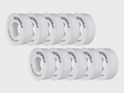 Faithfull 12mm x 12m P.T.F.E Tape White Plumbers & Heating Engineers FAITAPEPTF10