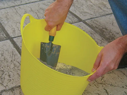 Faithfull 28 Litres Heavy-Duty Polyethylene Flex Yellow Tub FAIFLEX28Y