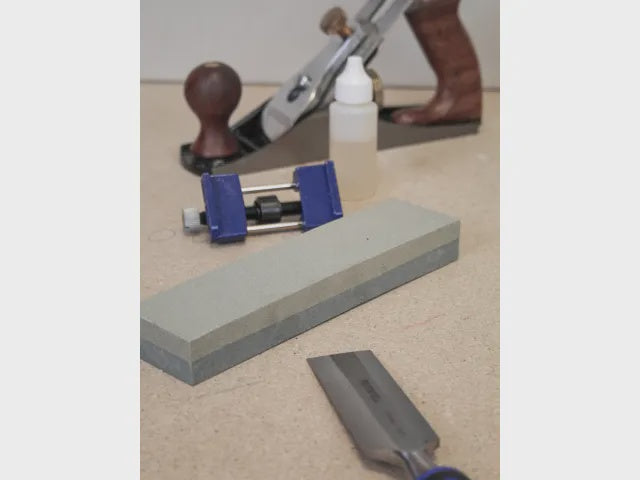 Faithfull 200mm Oilstone Honing Guide Kit Sharpening FAIOS8CHG