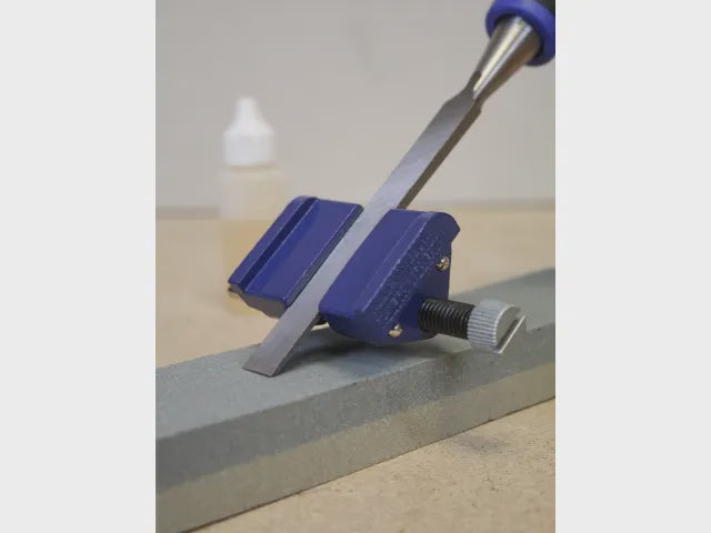 Faithfull 200mm Oilstone Honing Guide Kit Sharpening FAIOS8CHG