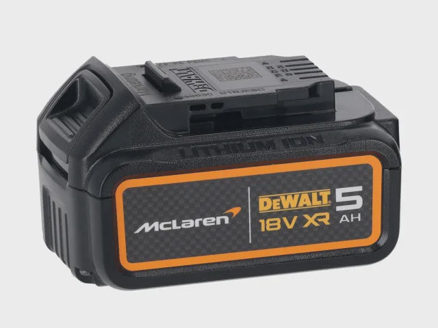 DeWalt DCD85MP2T McLaren F1 18V XR Cordless Brushless Combi Hammer Drill With 2 x 5AH Batteries, Charger & Case