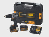 DeWalt DCD85MP2T McLaren F1 18V XR Cordless Brushless Combi Hammer Drill With 2 x 5AH Batteries, Charger & Case