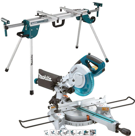Makita LS0815FLN/1 216mm Sliding Mitre Saw 110V With Laser Light & Stand