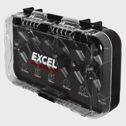Excel 1/2in Shank TCT Router Cutter Bit 12 Piece Set