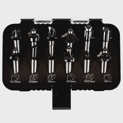 Excel 1/2in Shank TCT Router Cutter Bit 12 Piece Set