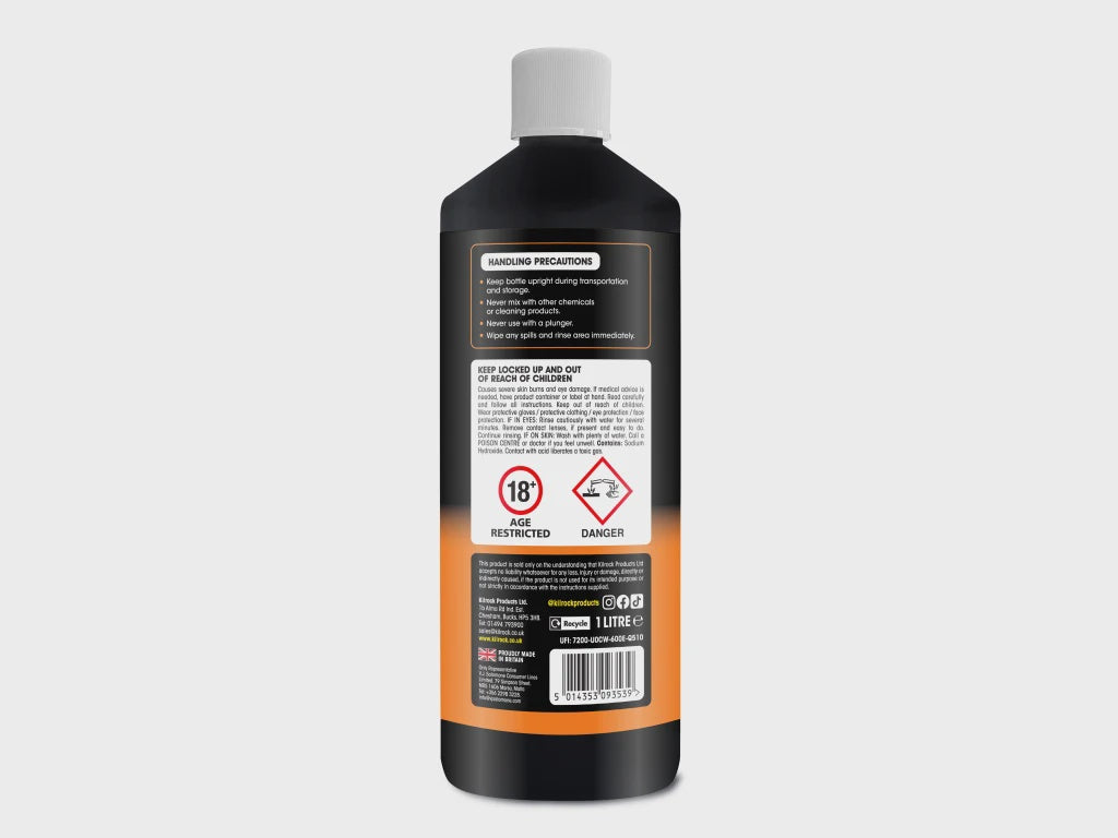KILDRAIN1L Bathroom & Kitchen Drain Unblocker 1L DRAIN 1L