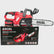 Excel 18V Chainsaw Wood Cutter 245mm with 2 x 5.0Ah Battery & Charger