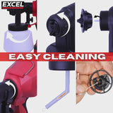 Excel 18V Cordless 1000ml Spray Gun with 1 x 5.0Ah Battery & Charger