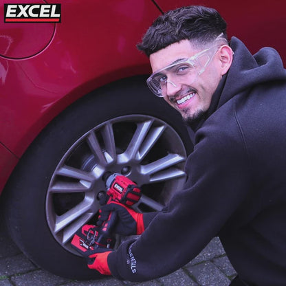 Excel 18V Cordless Brushless 1/2'' Impact Wrench with 1 x 5.0Ah Battery Charger & Bag