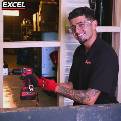 Excel 18V Cordless Brushless Combi Drill with 1 x 5.0Ah Battery & Charger