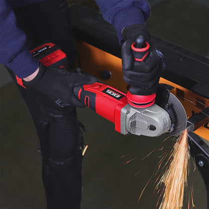 Excel 18V Cordless Angle Grinder 115mm with 1 x 5.0Ah Battery & Charger EXL555B