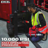 Excel 18V Cordless Grease Gun with 2 x 5.0Ah Battery & Charger