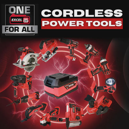Excel 18V Cordless Grease Gun with 1 x 5.0Ah Battery Charger & Bag