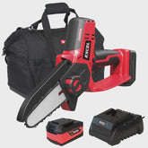 Excel 18V Cordless Mini Chain Saw with 1 x 5.0Ah Battery Charger & Bag