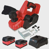 Excel 18V Cordless Planer 82mm with 2 x 5.0Ah Batteries & Charger EXL264