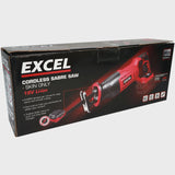 Excel 18V Cordless Reciprocating Saw with 2 x 5.0Ah Batteries & Charger EXL261
